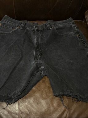 Levi's Black Cutoff Denim Shorts